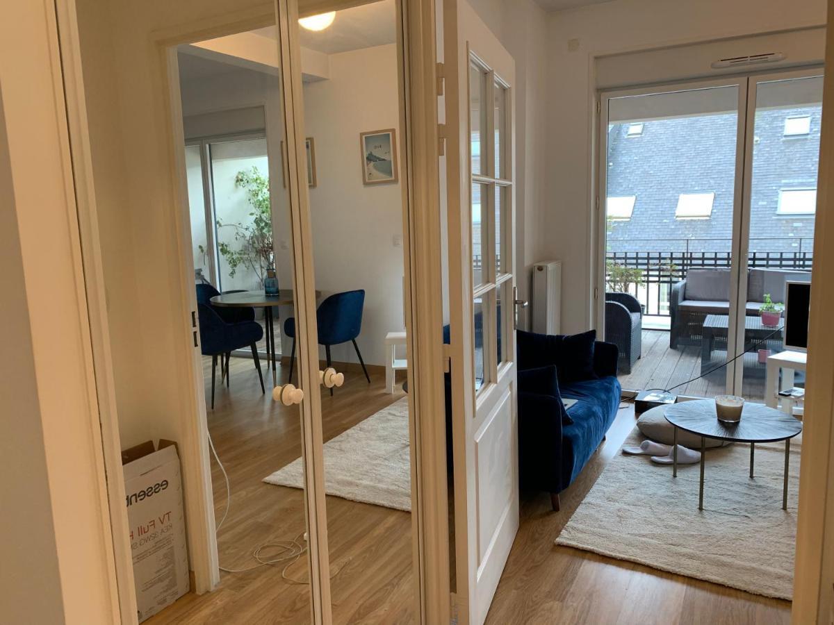 Appartement Centre Ville Avec Terrasse Et Parking Securise 렌 외부 사진